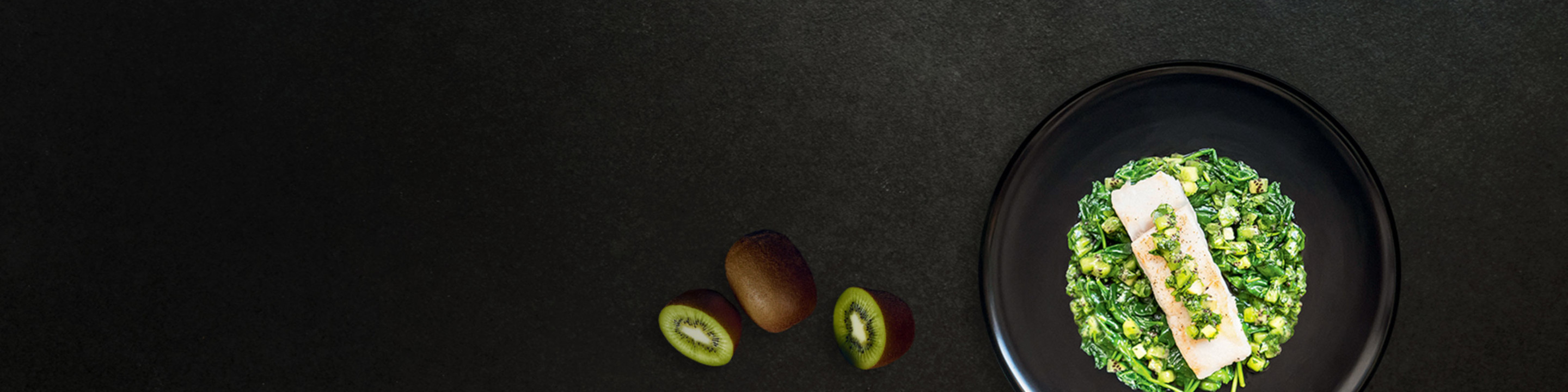 Lieu jaune au kiwi