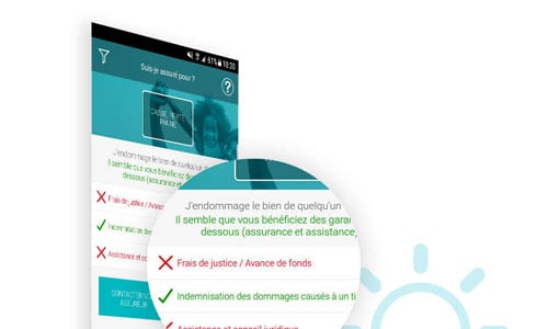 Safety Application mobile assurance Carrefour 