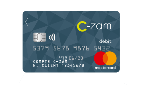 Carte de paiement C-ZAM Mastercard carrefour