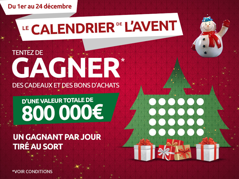 Le Calendrier de l'Avent hypermarché