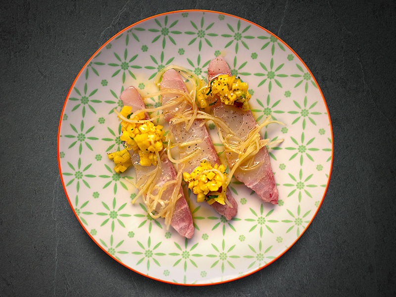 Filets de bar aux saveurs exotiques