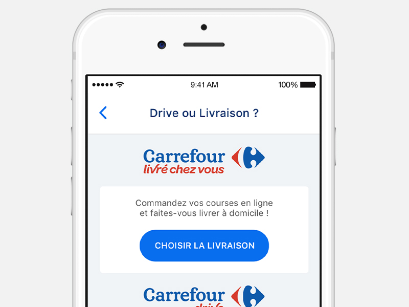 Vos services préférés - App Carrefour