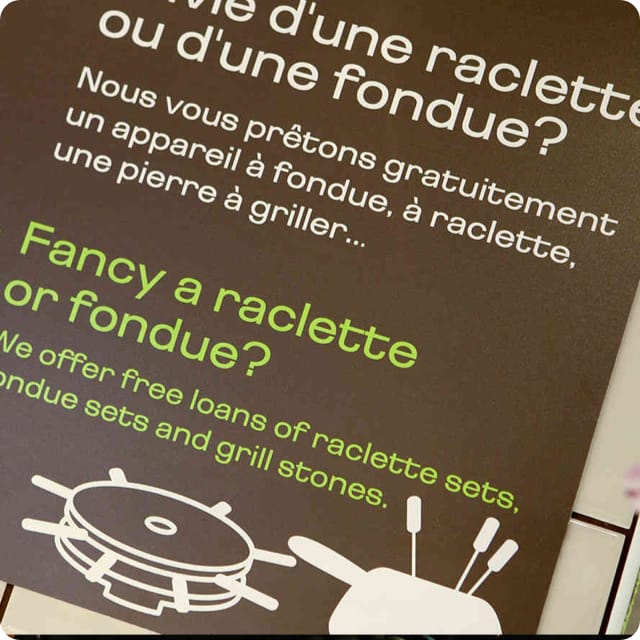 Livraison à domicile, prêt de matériel - Carrefour Montagne