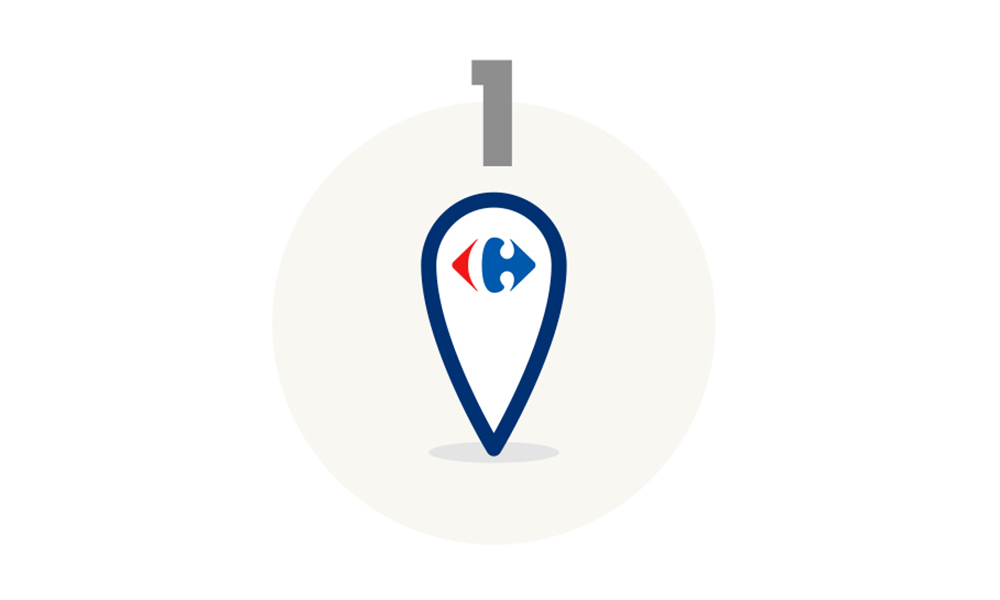Choisir point de retrait - Carrefour Piéton