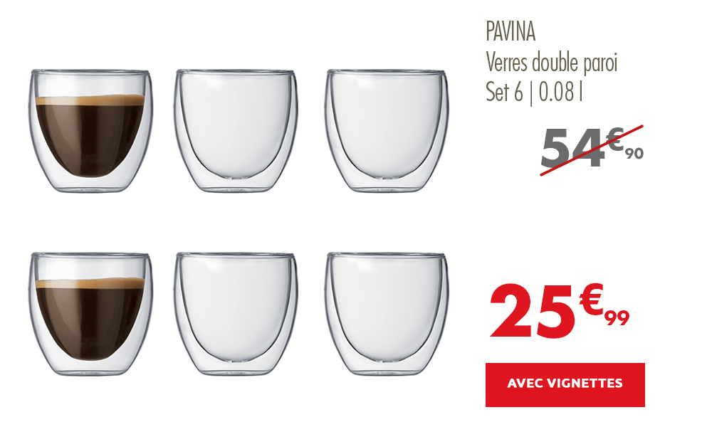 Verres double paroi Set de 6 - Bodum