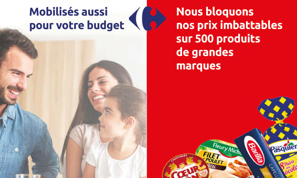 Nous bloquons nos prix imbattables sur 500 produits de grandes marques