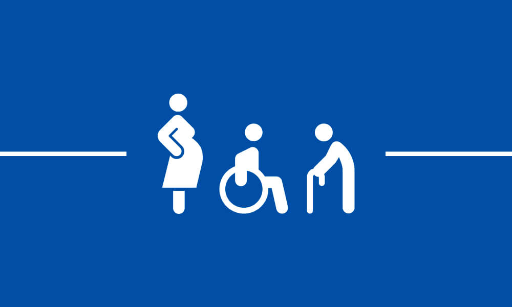 Priorité seniors, enceintes et handicapés