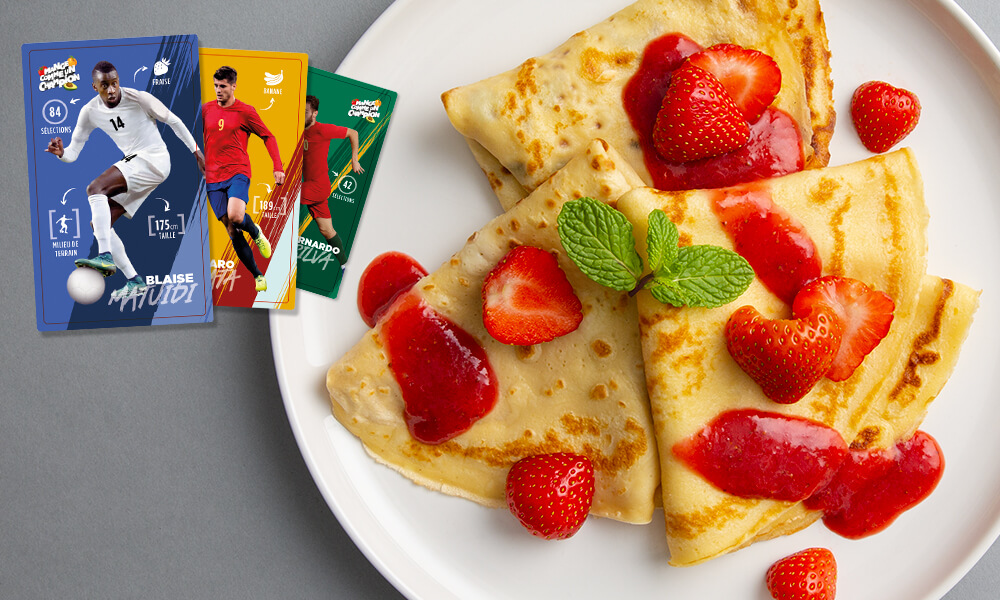 Recette de crêpes aux fraise