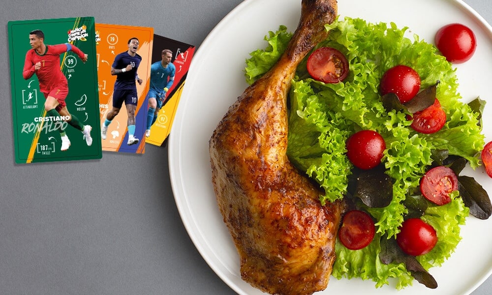 Poulet à la portugaise avec salade verte de Cristiano Ronaldo