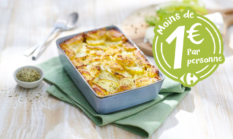 Gratin de pommes de terre au chèvre