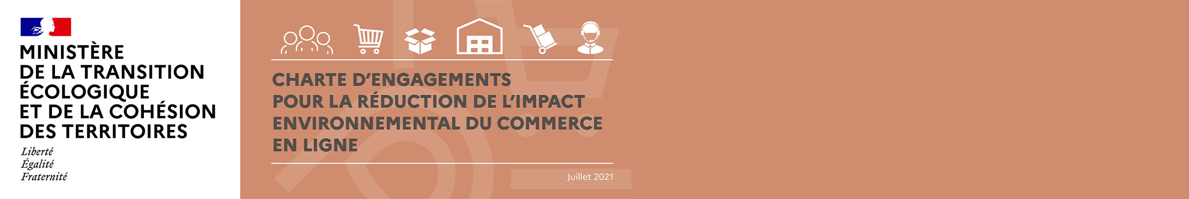 Ministère de la transition écologique et de la cohésion des territoires - chartes d'engagements pour la réduction de l'impact environnemental du commerce en ligne