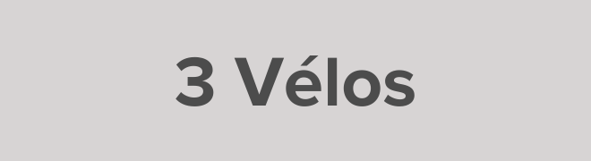 3 vélos