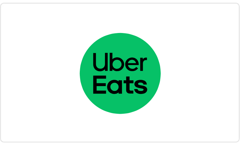 Logo Uber Eats sur pastille verte.
