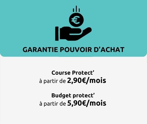garantie pouvoir d'achat : course protect' à partir de 2,90€/mois