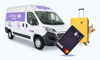 Services Carrefour : Location de véhicule, Carte PASS et Assurance Animaux.