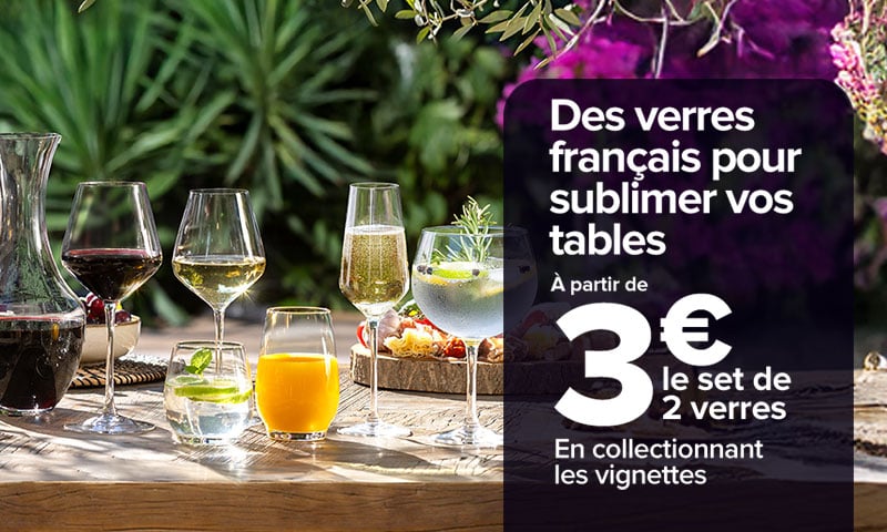 des verres français pour sublimer vos tables à partir de 3€ le set de 2 verre en