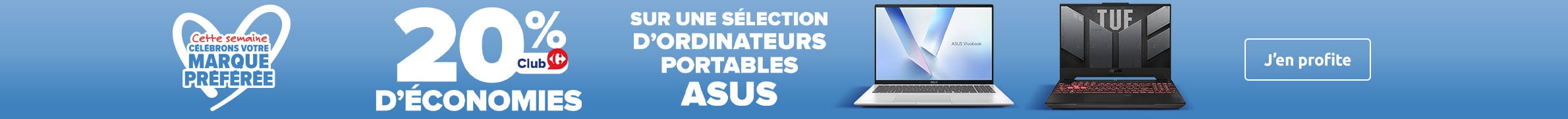 20% d'économies sur une sélection d'ordinateurs portables ASUS