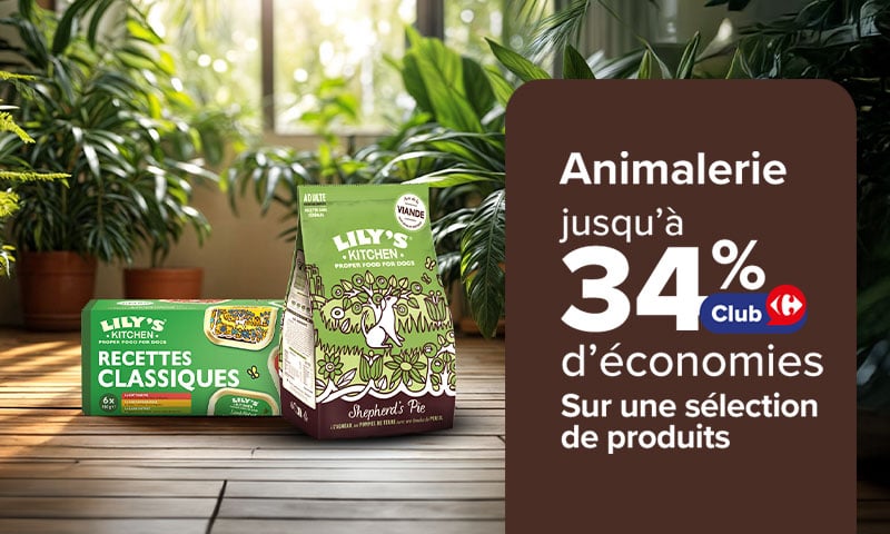 Animalerie jusqu'à 34% d'économies sur une sélection de produits