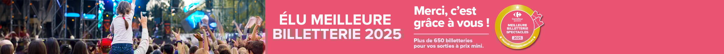 Elu meilleur billeterie 2025