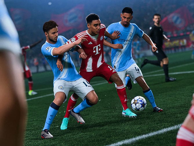 FC 26 Jamal Musiala contre Manchester City