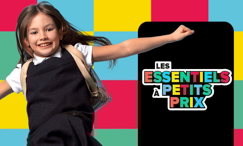 Les essentiels à petits prix