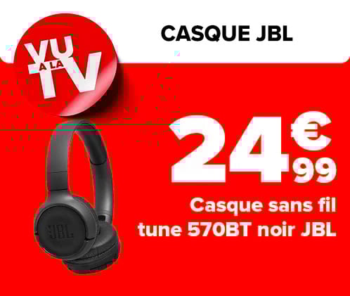 24 euros 99 casque sans fil tune 570BT noir JBL
