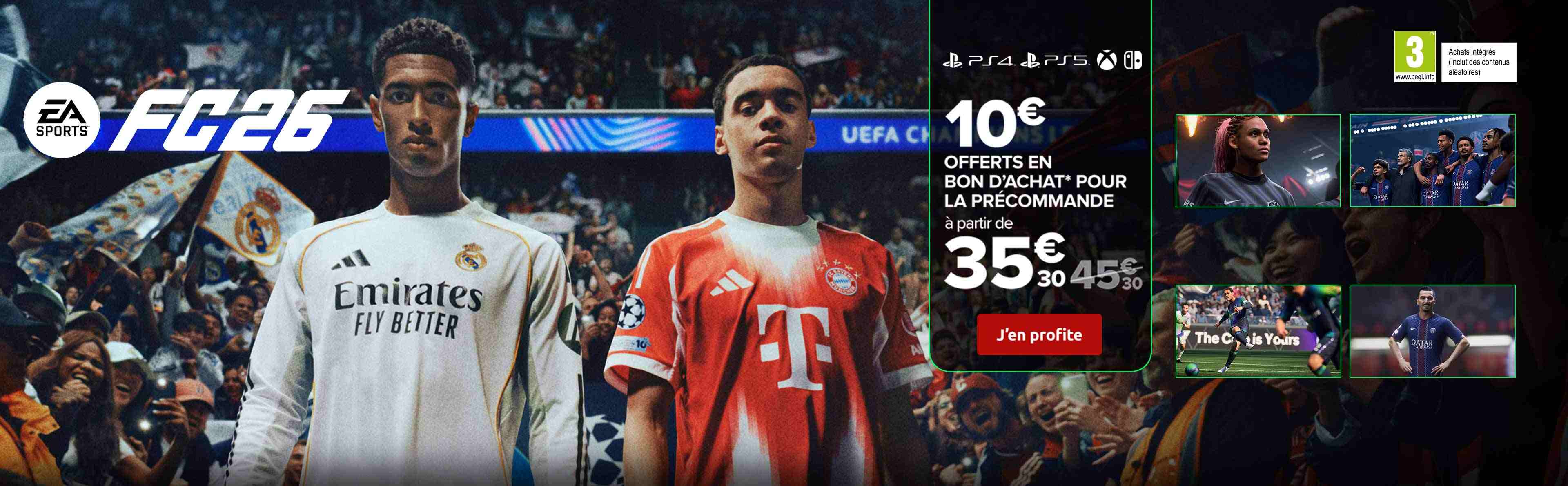 FC 26 10€ offerts en bon d'achat pour la précommande