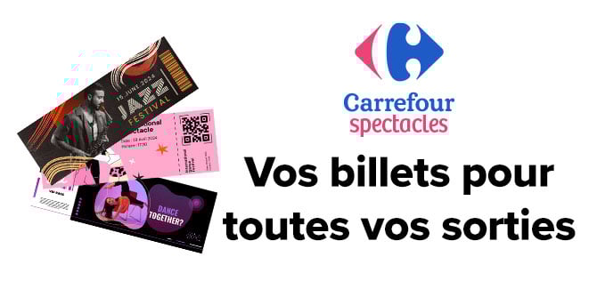 Vos billets pour toutes vos sorties