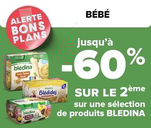 Jusqu'à moins 60 pourcent sur le 2ème