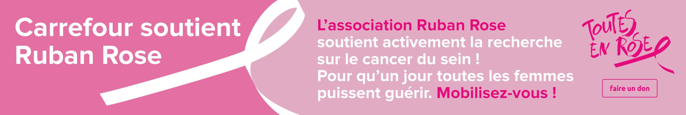 Faites un don pour l'association Ruban Rose