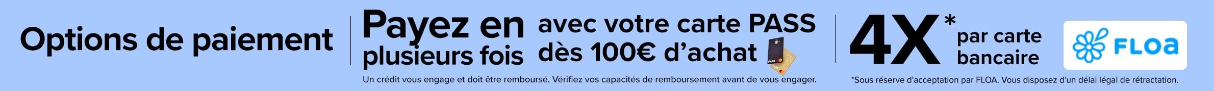 Profitez d'options de paiement pratiques avec la Carte PASS
