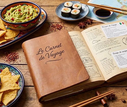 Le Carnet de Voyage : recettes et spécialités des cuisines du monde.