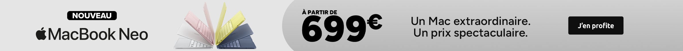 Retrouvez le dernier MacBook NEO Apple chez Carrefour
