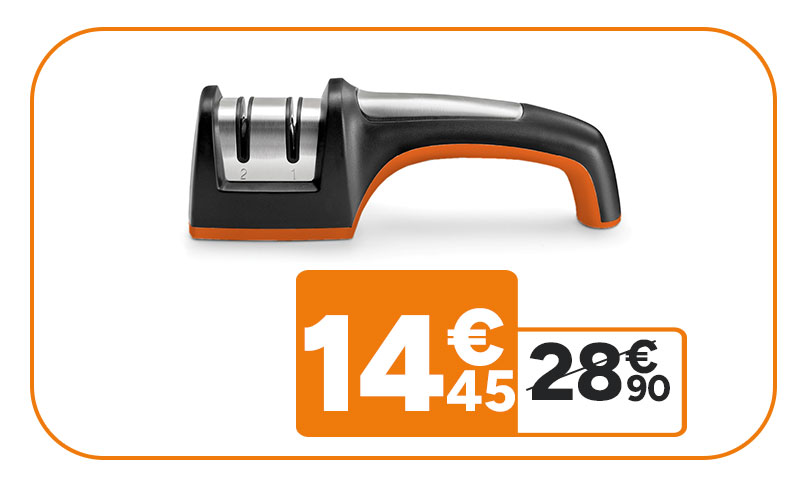 Aiguiseur de couteaux à 14,45€ au lieu de 28,90€.