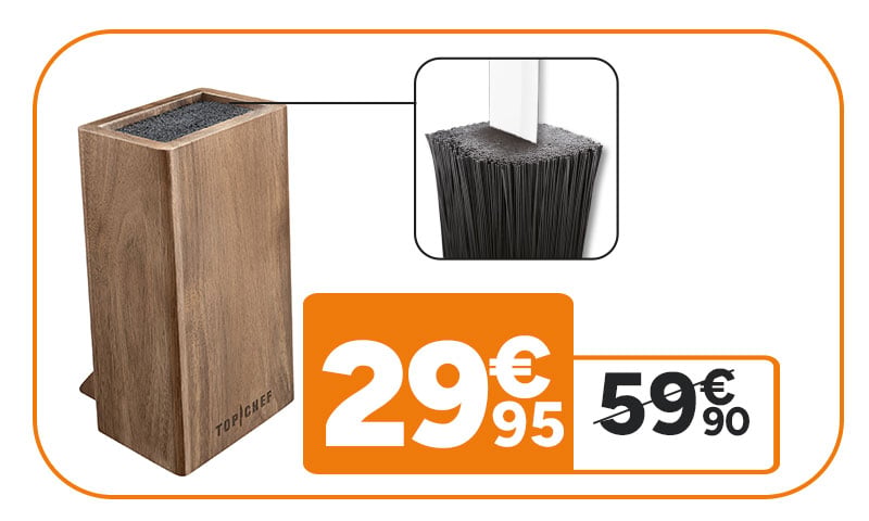 Bloc couteaux universel Top Chef à 29,95€ au lieu de 59,90€
