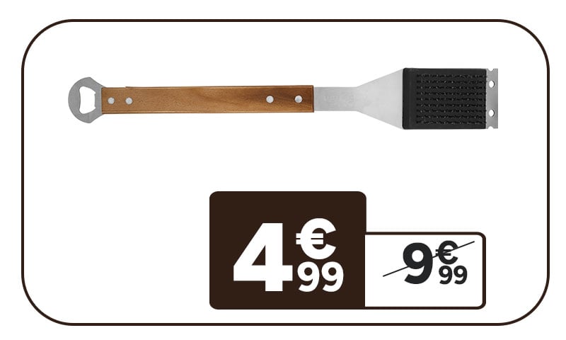 Brosse SITRAM 4€99. Prix barré 9€99