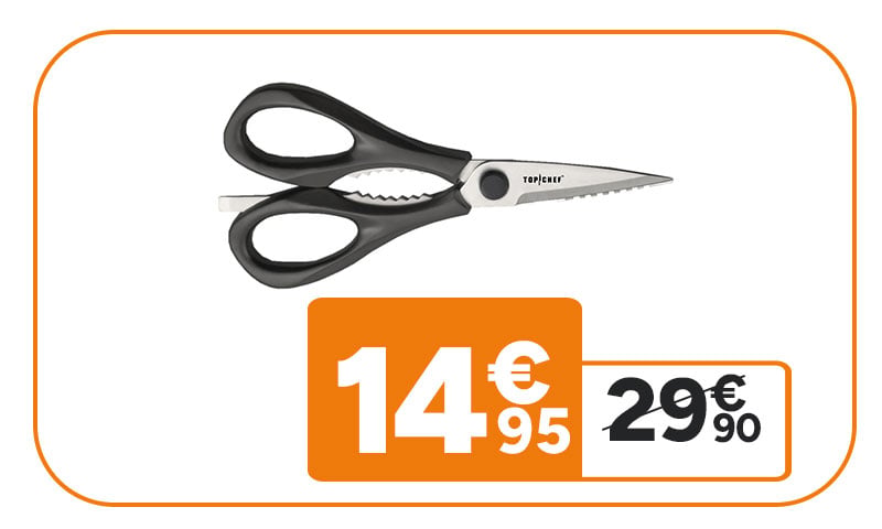 Ciseaux Top Chef à 14,95€ au lieu de 29,90€
