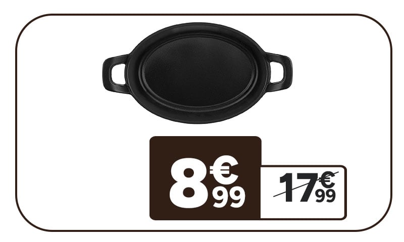 Mini plat ovale SITRAM 8€99. Prix barré 17€99