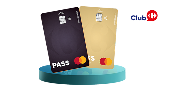 Cartes pass version noir et version gold et logo club