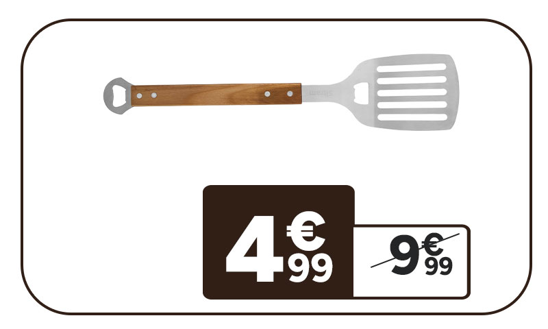 Spatule Sitram 4€99. Prix barré 9€99