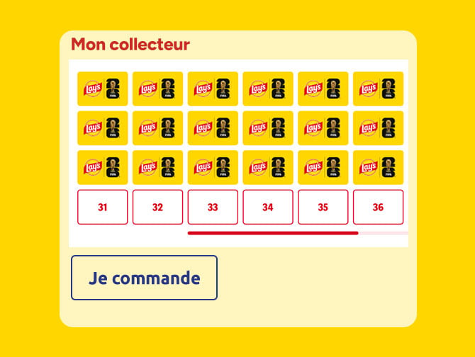 Mon collecteur Lay's x FIFA 26 : 18 vignettes cumulées sur 36.