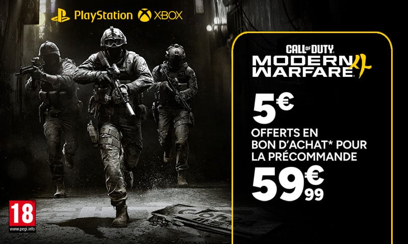 Précommande Call of Duty Modern Warfare 4 à 59,99€ avec 5€ offerts en bon d'acha