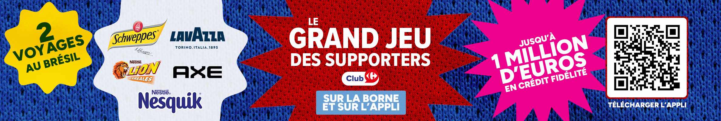 Le Grand Jeu des Supporters Carrefour : jusqu'à 1 million d'euros à gagner