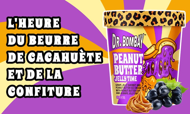 Glace Dr. Bombay Peanut Butter Jelly Time par Snoop Dogg.