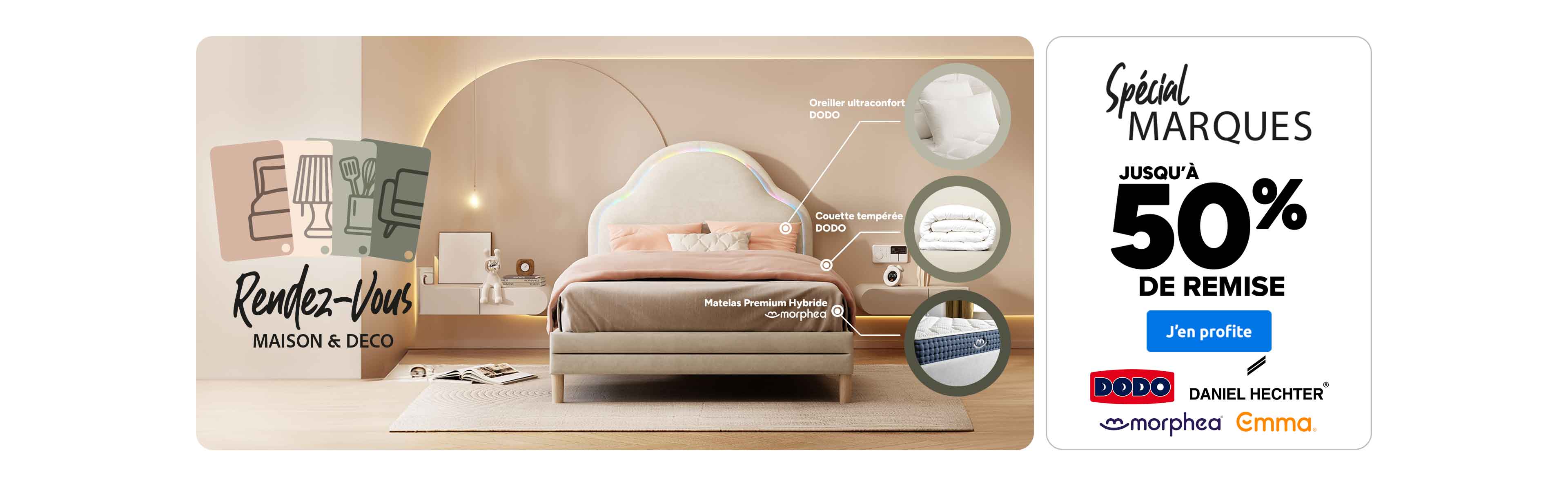 Rendez-Vous Maison & Déco Spécial Marques : Jusqu'à 50% de remise.