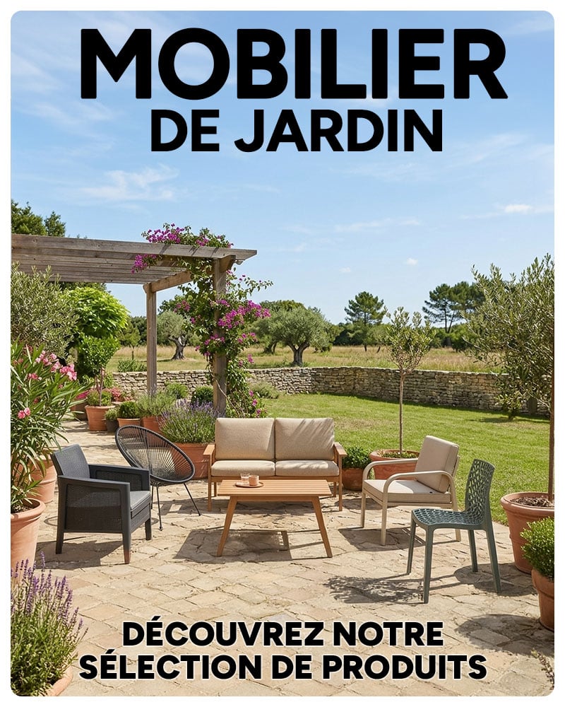 Mobilier de jardin. Découvrez notre sélection de produits.