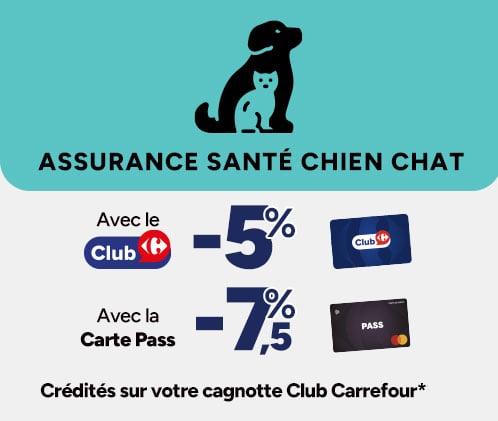 Assurance santé chien chat : jusqu'à -7,5% cagnottés avec la Carte Pass