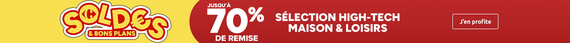 Soldes & Bons Plans Carrefour : jusqu'à -70% sur la sélection High-Tech.