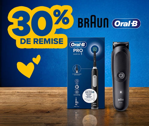 30% de remise Braun et Oral-B