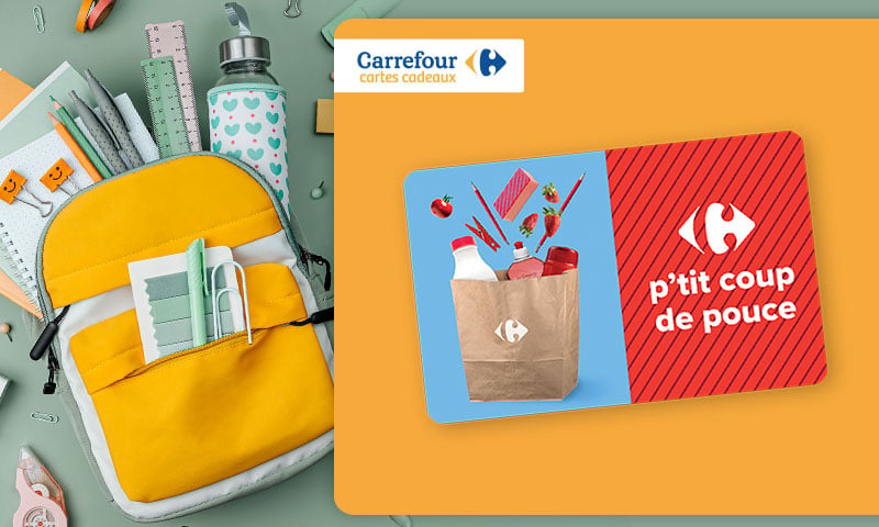 Carrefour cartes cadeaux : Carte cadeau P'tit coup de pouce.